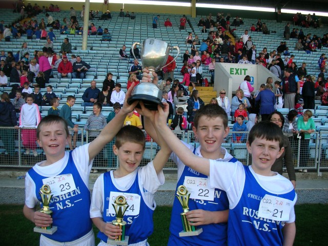 Boys Relay Team at Cork Primary School Sports